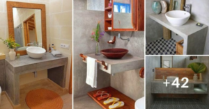 Lee más sobre el artículo Tocadores de concreto: 42 preciosos diseños para el baño