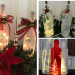 Crea botellas con iluminación para decorar en navidad