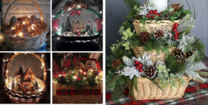 Lee más sobre el artículo 10 formas de usar cestos o canastas para crear decoraciones navideñas